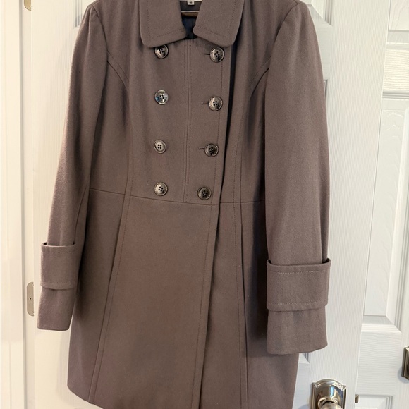 Kenneth Cole Jackets & Blazers - Women's Double-Breasted Gray Pea Coat